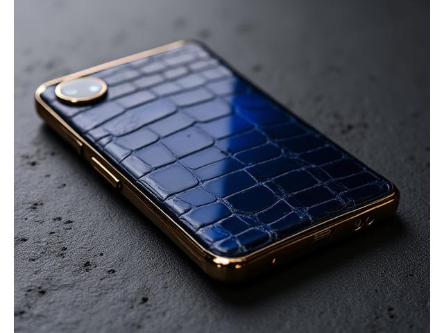 Exclusive Vertu phone with sapphire screen and intricate engraving